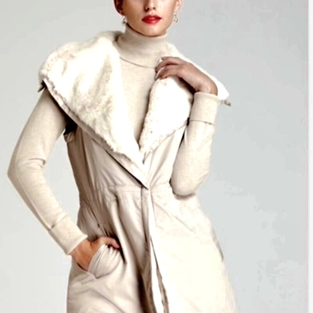 Lafayette 148 New York Cream Vest